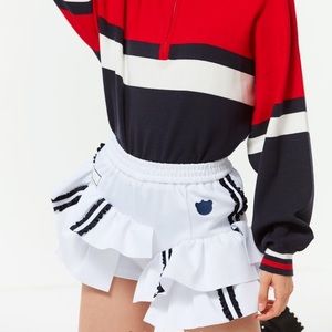 Frilly Track Shorts